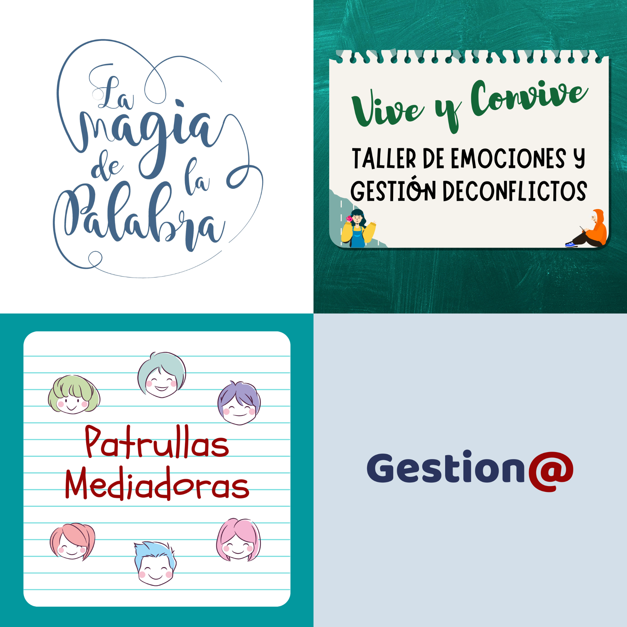 Logos programas educativos juntos